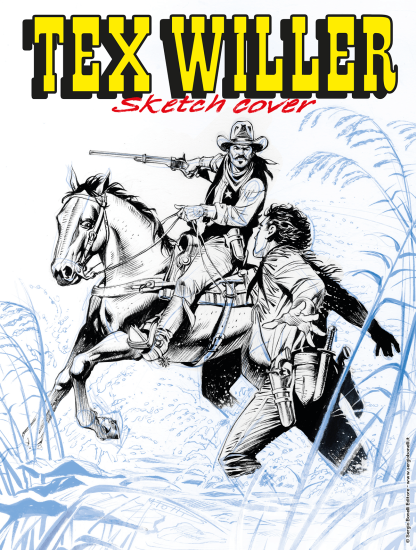 La Sketch Cover Variant di Tex Willer 18 "L'agente federale".