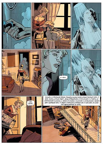 Una tavola di Emiliano Mammucari da "Zardo". Testi di Tiziano Sclavi, colori di Luca Saponti.