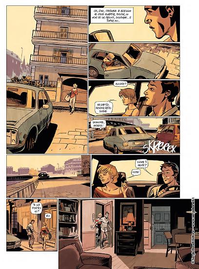 Una tavola di Emiliano Mammucari da "Zardo". Testi di Tiziano Sclavi, colori di Luca Saponti.