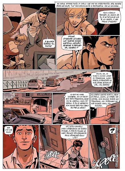 Una tavola di Emiliano Mammucari da "Zardo". Testi di Tiziano Sclavi, colori di Luca Saponti.
