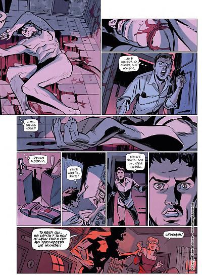 Una tavola di Emiliano Mammucari da "Zardo". Testi di Tiziano Sclavi, colori di Luca Saponti.