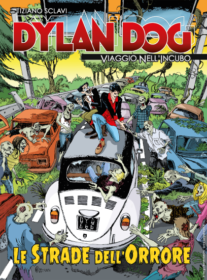 La copertina inedita di Dylan Dog. Viaggio nell'Incubo n.42 "Le strade dell'orrore", realizzata da Sergio Gerasi.