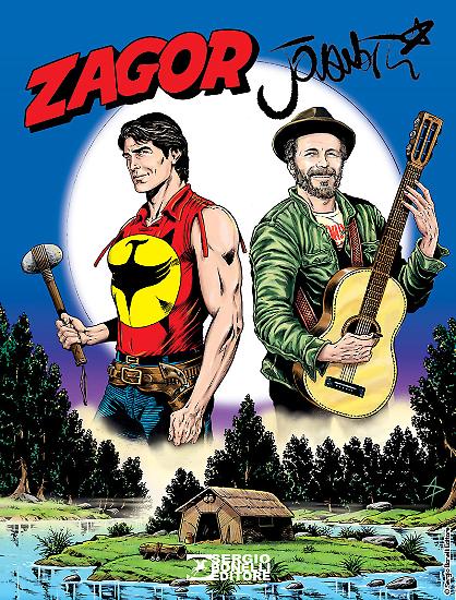 La copertina del team-up tra Zagor e Jovanotti!