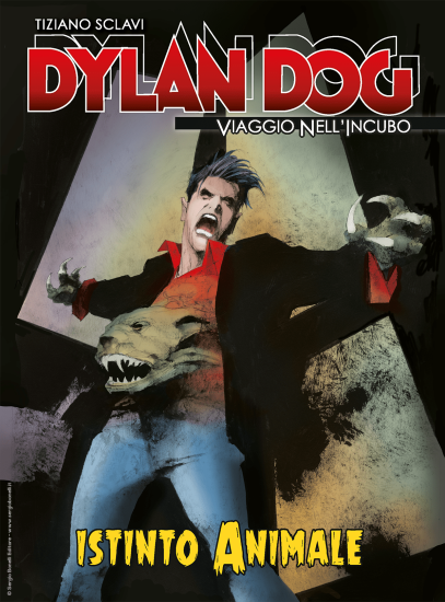 La copertina inedita di Dylan Dog. Viaggio nell'Incubo n.44 "Istinto animale", realizzata da Corrado Roi.
