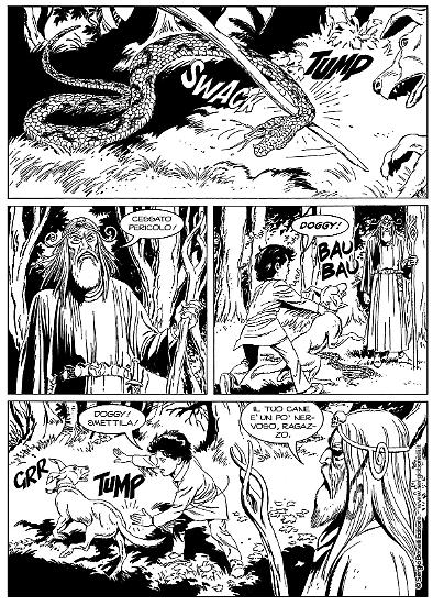 Una tavola di "Kandrax!", Zagor n.660. Testi di Claudio Chiaverotti, disegni di Marco Torricelli.
