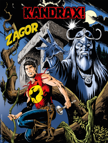 La copertina di "Kandrax!", Zagor n.660. Illustrazione di Alessandro Piccinelli.
