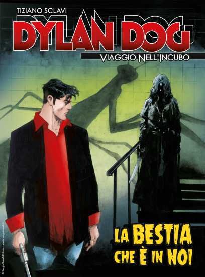 La copertina inedita di Dylan Dog. Viaggio nell'Incubo n.54 "La bestia che è in noi", realizzata da Corrado Roi.