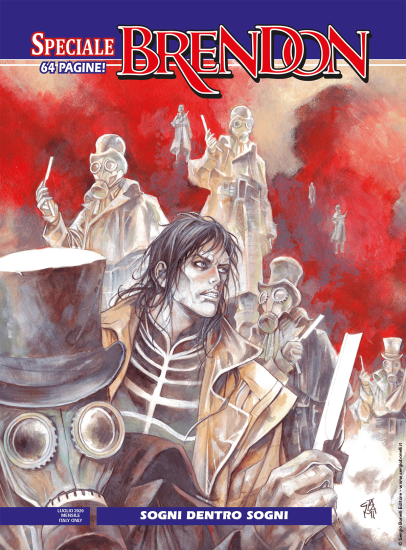 La copertina di Giovanni Talami per "Sogni dentro sogni", Speciale Brendon n.19. In edicola, fumetteria e shop.sergiobonelli.it.