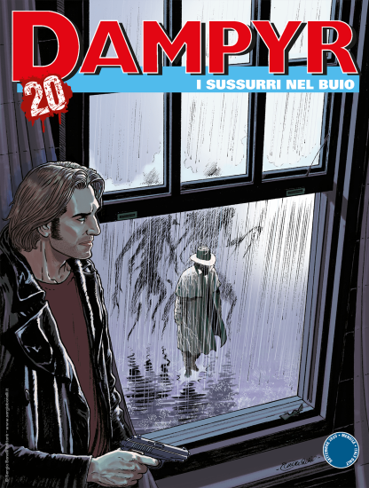 Dampyr 246 "I sussurri nel buio", copertina di Enea Riboldi. In edicola, fumetteria e shop.sergiobonelli.it