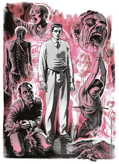 Una tavola di Daniele Bigliardo colorata da Giuseppe Boccia, da "Il commissario Ricciardi. Per mano mia".