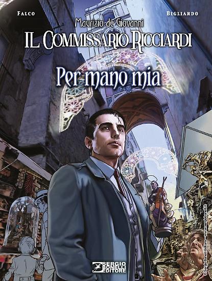 La copertina di Daniele Bigliardo per il volume "Il commissario Ricciardi. Per mano mia".