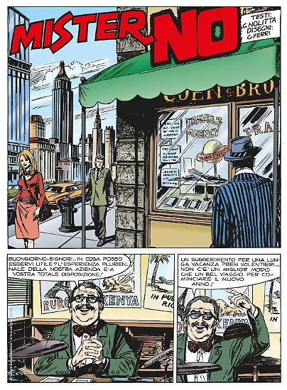 La prima tavola di Mister No a colori!