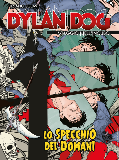 La copertina inedita di Dylan Dog. Viaggio nell'Incubo n.67 "Lo specchio del domani", realizzata da Carmine Di Giandomenico.