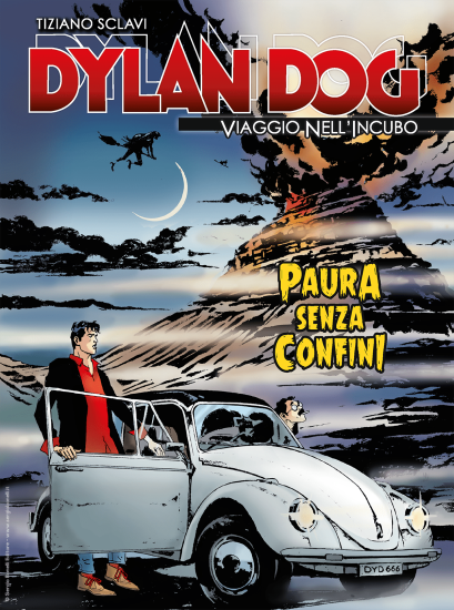 La copertina inedita di Dylan Dog. Viaggio nell'Incubo n.69 "Paura senza confini", realizzata da Lola Airaghi.