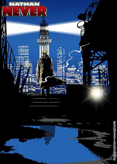 Il Faro della Vittoria di Trieste in un'illustrazione di Romeo Toffanetti.