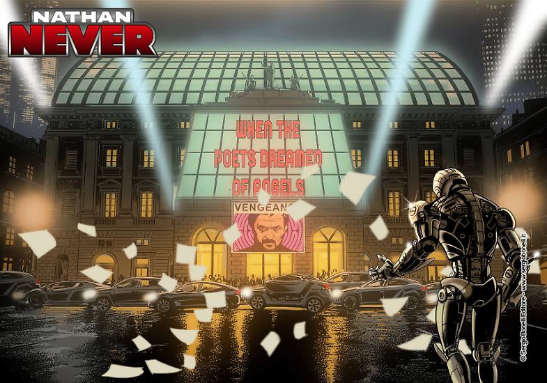 Il teatro Verdi di Trieste in un'illustrazione di Romeo Toffanetti.