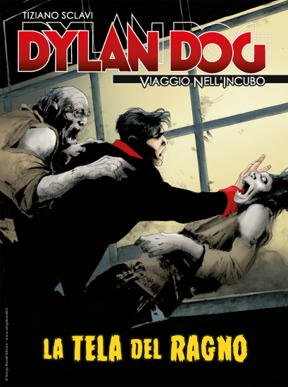 La copertina inedita di Dylan Dog. Viaggio nell'Incubo n.74 "La tela del ragno", realizzata da Corrado Roi.