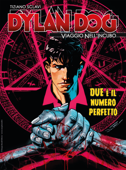 La copertina inedita di Dylan Dog. Viaggio nell'Incubo n.76 "Due è il numero perfetto", realizzata da Davide Furnò.