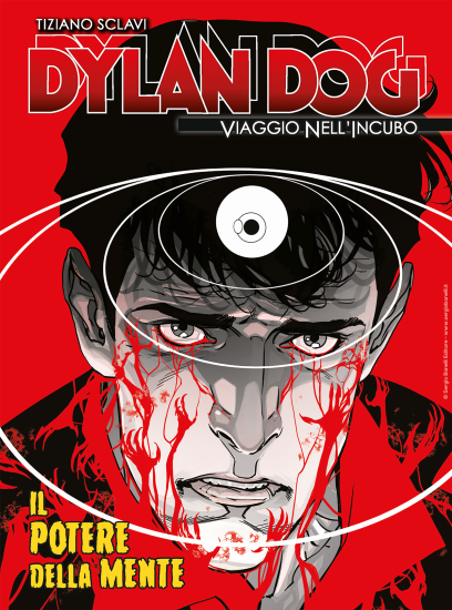 La copertina inedita di Dylan Dog. Viaggio nell'Incubo n.77 "Il potere della mente", realizzata da Carmine Di Giandomenico.