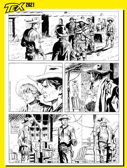 Anteprima 2021 - Tex Willer. Tavola di Fabio Valdambrini