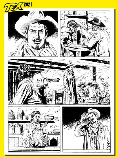 Anteprima 2021 - Tex Willer. Tavola di Fabio Valdambrini