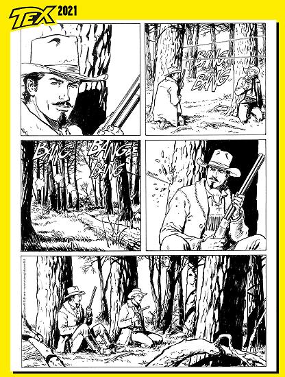 Anteprima 2021 - Tex Willer. Tavola di Pasquale Del Vecchio