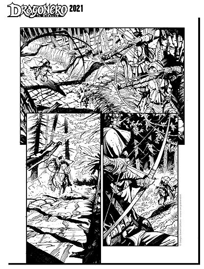 Dragonero 2021 - Tavola di Emanuele Gizzi.