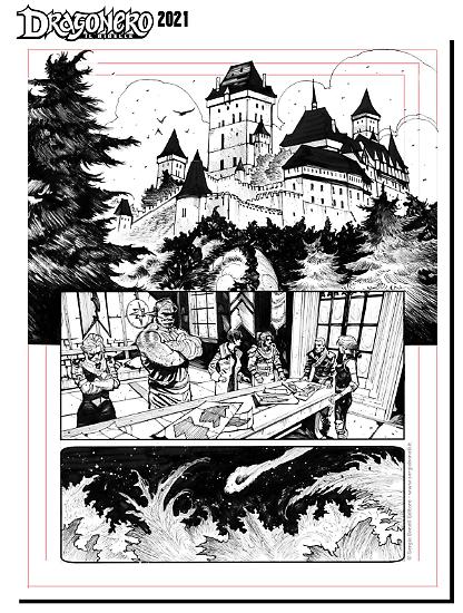 Dragonero 2021 - Tavola di Emanuele Gizzi.