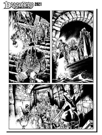 Dragonero 2021 - Tavola di Fabrizio Galliccia.