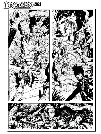 Dragonero 2021 - Tavola di Giuseppe Matteoni.