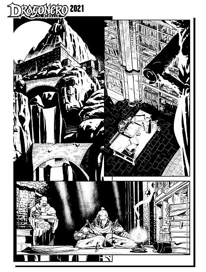 Dragonero 2021 - Tavola di Giuseppe Matteoni.