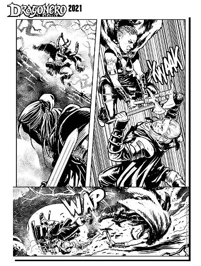 Dragonero 2021 - Tavola di Giuseppe Matteoni.