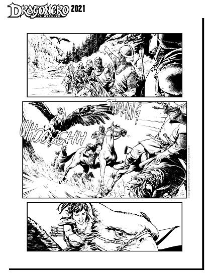 Dragonero 2021 - Tavola di Luca Malisan.