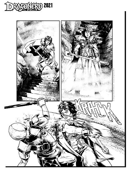 Dragonero 2021 - Tavola di Luca Malisan.