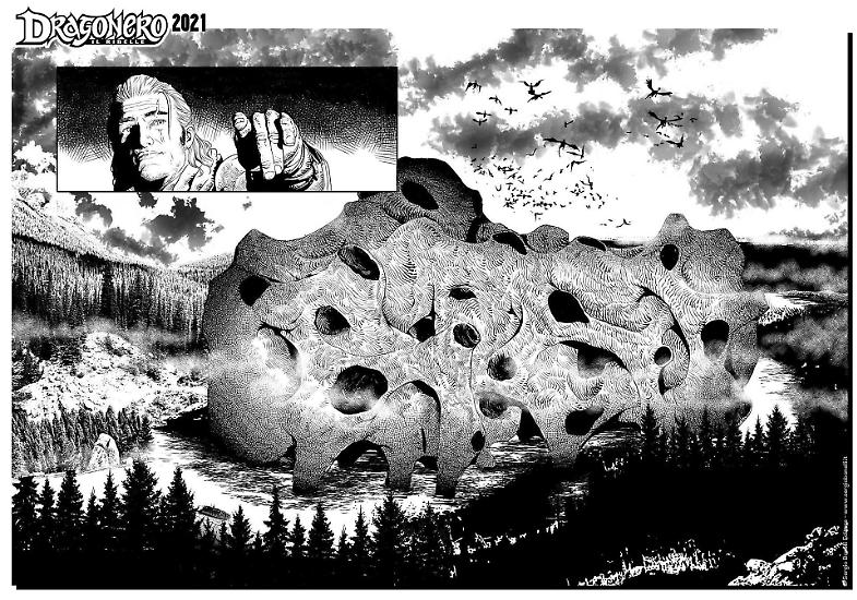 Dragonero 2021 - Tavola di Salvatore Porcaro.