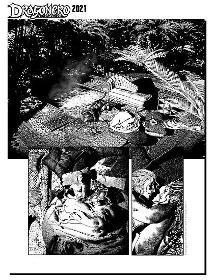 Dragonero 2021 - Tavola di Salvatore Porcaro.