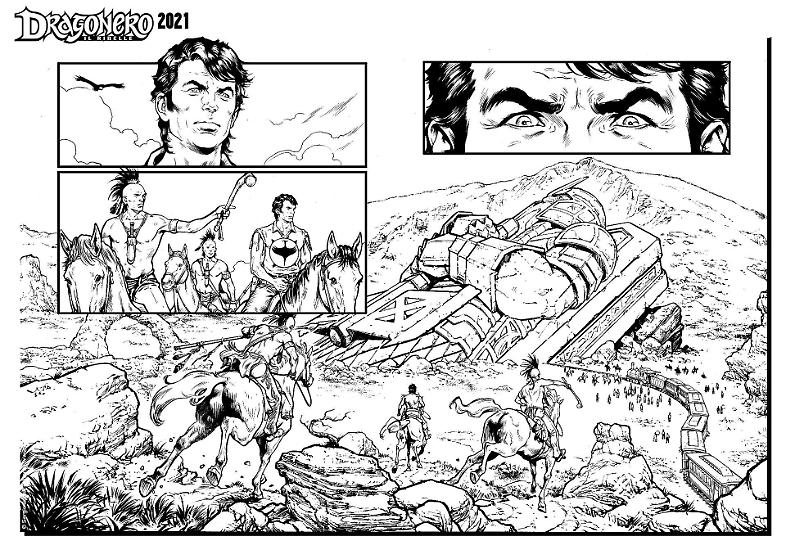 Dragonero 2021 - Speciale Dragonero, tavola di Gianluigi Gregorini.
