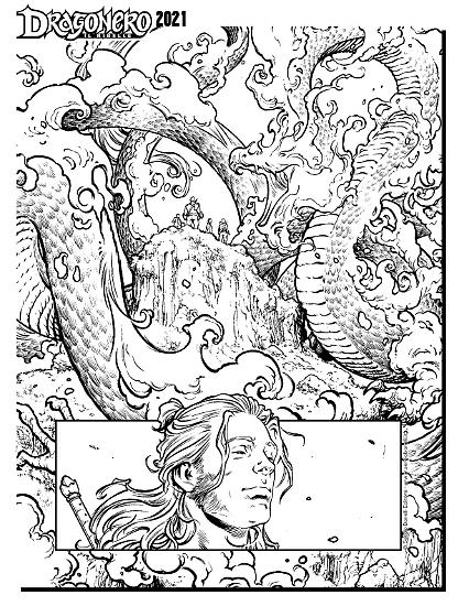 Dragonero 2021 - Speciale Dragonero, tavola di Gianluigi Gregorini.