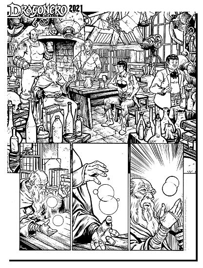 Dragonero 2021 - Speciale Dragonero, tavola di Gianluigi Gregorini.