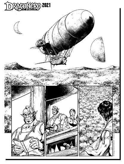 Dragonero 2021 - Speciale Dragonero, tavola di Gianluigi Gregorini.