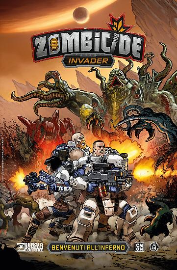 La versione regular di Zombicide Invader. Benvenuti all'inferno con copertina di Giancarlo Olivares.