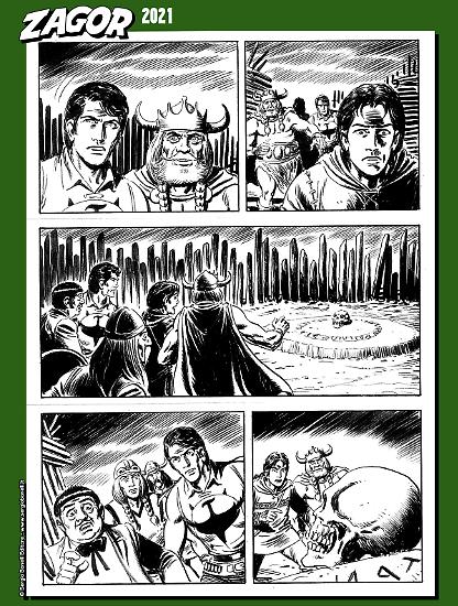 Zagor 2021 - Tavola di Gianni Sedioli e Marco Verni.