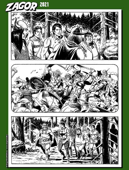 Zagor 2021 - Tavola di Gianni Sedioli e Marco Verni.