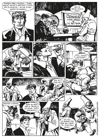 Una tavola di Carlo Ambrosini da "I padroni del nulla", Dylan Dog n. 413.