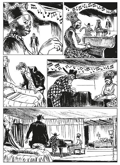 Una tavola di Carlo Ambrosini da "I padroni del nulla", Dylan Dog n. 413.