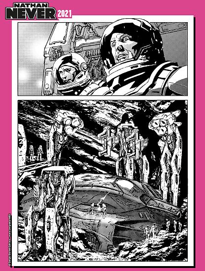 Nathan Never 2021 - Tavola di Max Bertolini.