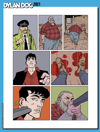 Dylan Dog 2021 - Tavola di Riccardo Torti.