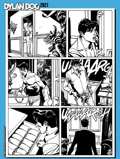 Dylan Dog 2021 - Tavola di Nicola Mari.