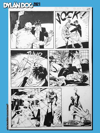 Dylan Dog 2021 - Tavola di Luigi Piccatto.