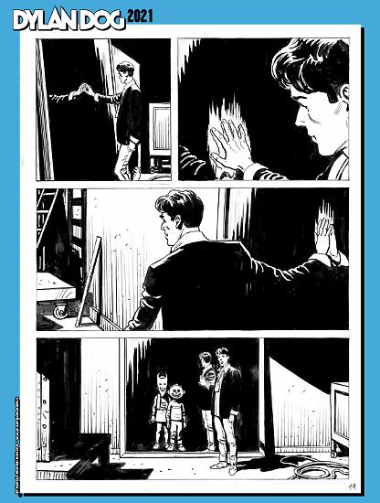 Dylan Dog 2021 - Tavola di Gianluca Acciarino.